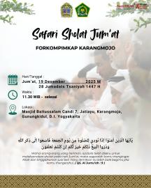 Safari Sholat Jum'at FORKOMPINKAP Karangmojo Di Masjid Baitussalam Candi 7